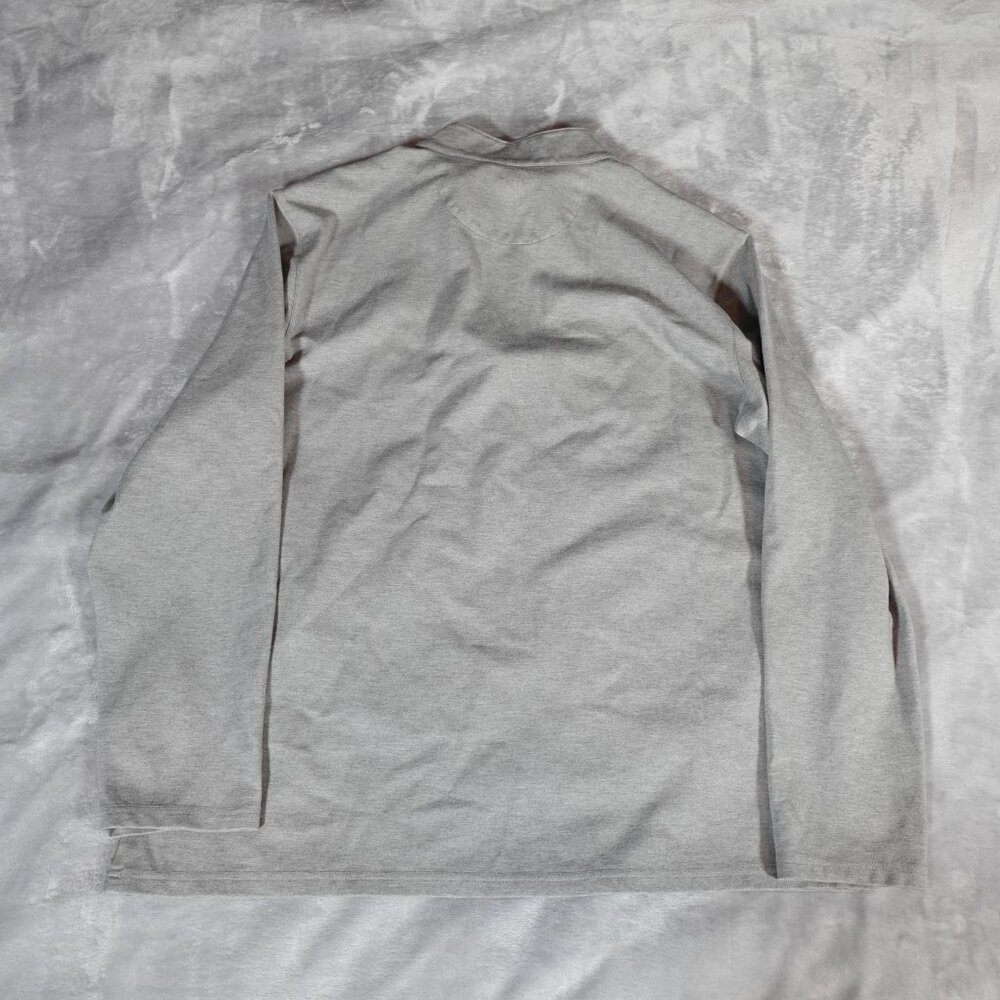 Mizzen Main 1/4 Zip Pullover Mens XL Rayon Stretch Athletic Golf Gray - Picture 7 of 10